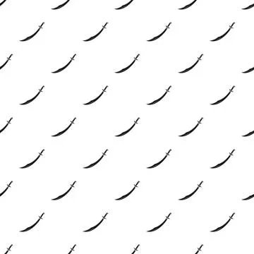 Scimitar sword pattern vector Stock Illustration