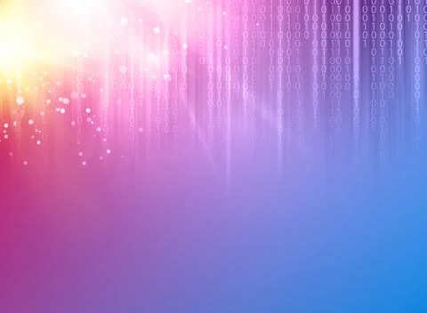 Scince illustration of bigdata. Stock Illustration