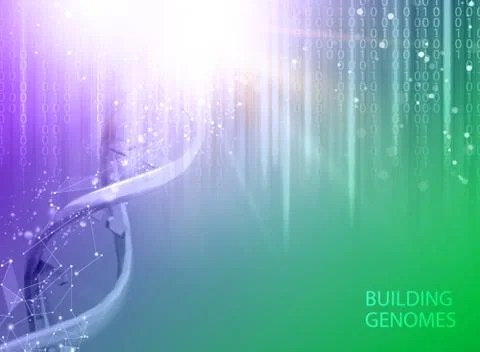 Scince illustration of bigdata. Illustrazione stock