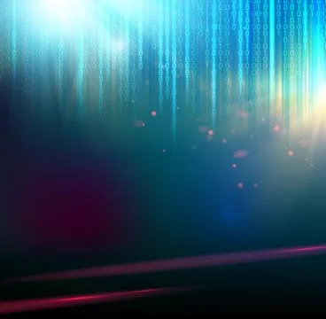 Scince illustration of bigdata. Stock Illustration