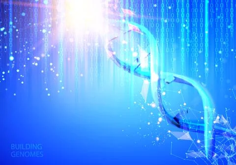 Scince illustration of bigdata. 스톡 일러스트