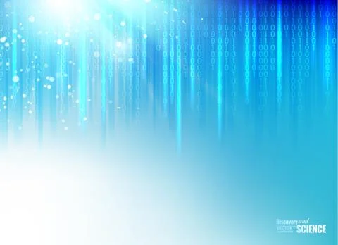 Scince illustration of bigdata. Illustrazione stock