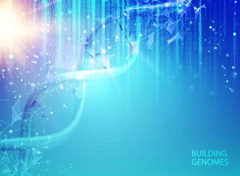 Scince illustration of bigdata. 스톡 일러스트