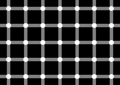 Scintillating Grid Optical Illusion Pattern Stock Illustration