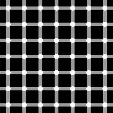 Scintillating Grid Optical Illusion Pattern Stock Illustration