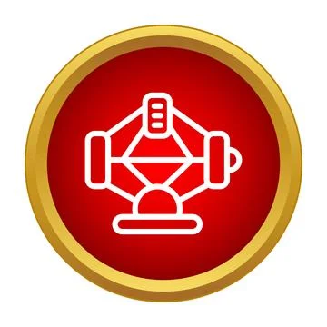 Scissor car jack lifting tool icon design イラスト素材