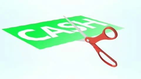 Scissor cuting items 스톡 동영상 11114800