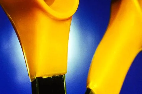 Scissor Handle in Macro View with Material Texture and Functional Focus for.. Photos
