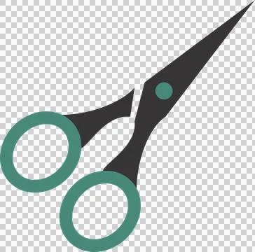 Scissor image flat illustration  Stock Illustration