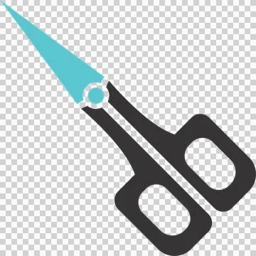Scissor image flat illustration  Stock Illustration