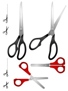Scissor set Stock Illustration