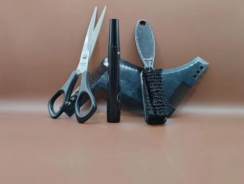 Scissors and comb for cutting Stock Photos