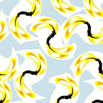 Scissors and curve shape seamless pattern Illustrazione stock