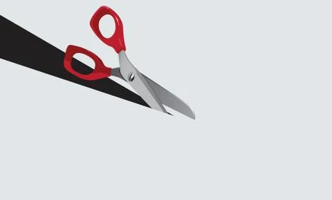 Scissors and paper Stock Illustration