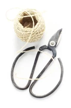 Scissors And String Stock Photos