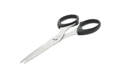 Scissors with black handles Stock Photos