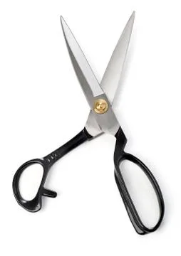 Scissors with Black Handles Stock Photos