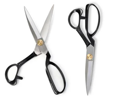 Scissors with Black Handles Foto stock