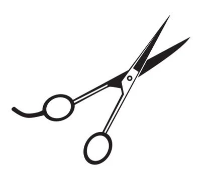 A scissors black Stock-Illustration