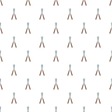 Scissors bush icon, flat style Illustrazione stock