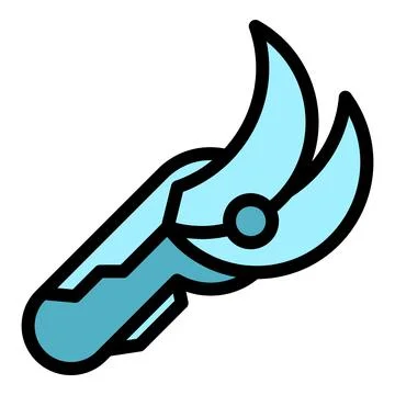 Scissors bush icon vector flat Illustrazione stock