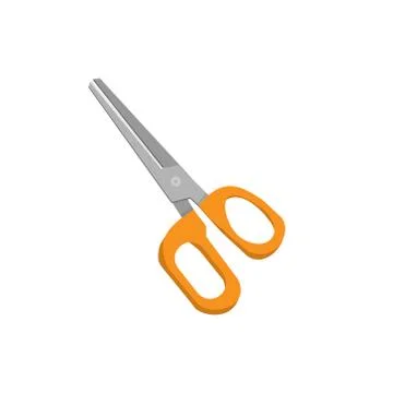 Scissors in cartoon style Stock Illustration
