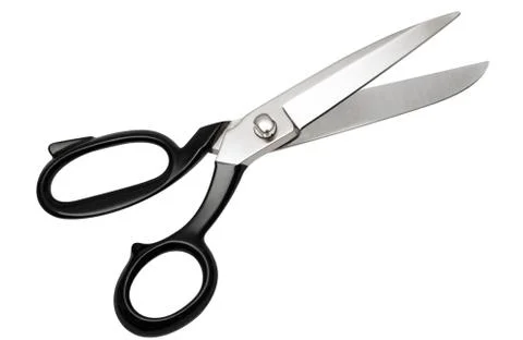 Scissors with Clipping Path Isolated on a White Background Photos