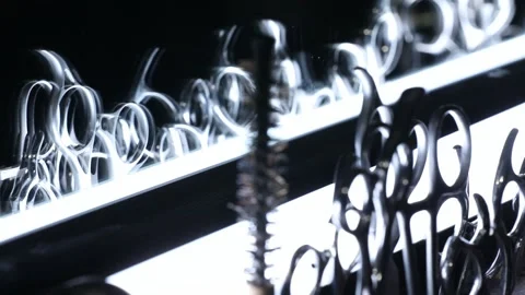Scissors  close-up 8 Video stock 321200433