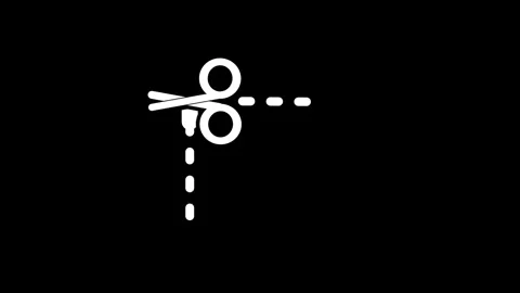 Scissors Cut Flag Icon Vídeos de archivo 340305240