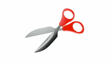 Scissors cut isolated on white background Stock Footage 68108678