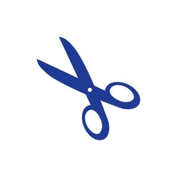 Scissors with-cut lines icon. Stock Illustration