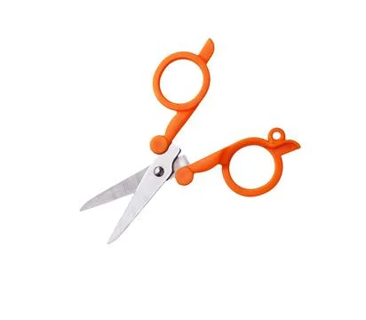 Scissors for cutting isolated on white. Stock Photos