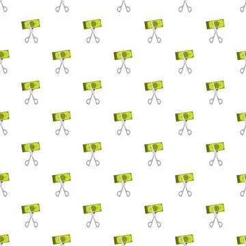 Scissors cutting money bill pattern for cost reduction Stock Illustration