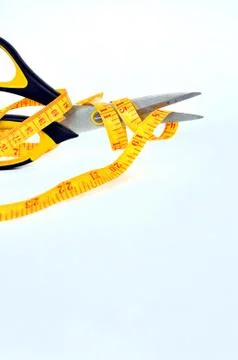 Scissors cutting Foto stock