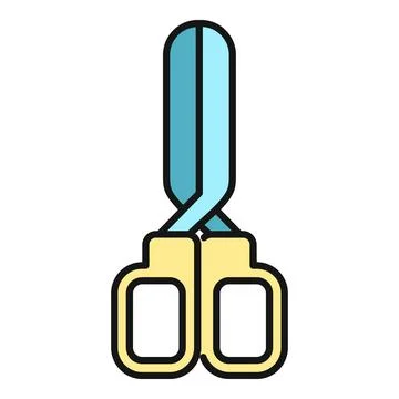 Scissors cutting tool school and office supplies Stock Illustration