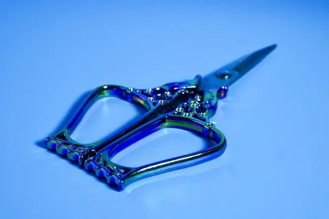 Scissors with decorative handle Stock Photos