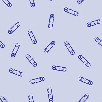 Scissors embroidery hobby glyph vector seamless pattern Illustrazione stock