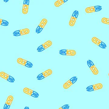 Scissors embroidery hobby vector seamless pattern Stockillustratie