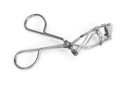 Scissors for eyelash on a white background Stock Photos