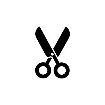 Scissors Flat Vector Icon Stock Illustration