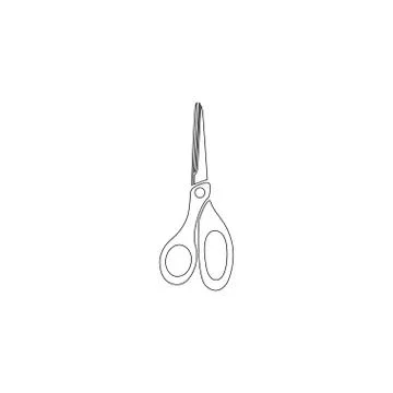 Scissors. flat vector icon Stock Illustration