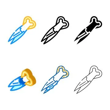 Scissors garden accessory color icon vector variations Stock Illustration