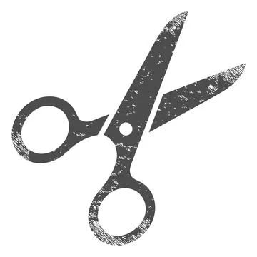 Scissors Grunge Icon Illustration Stock Illustration