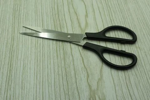 Scissors hand-operated cutting instruments. Scissors for cutting paper and th Stock Photos