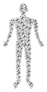 Scissors Human Figure Stock Illustration