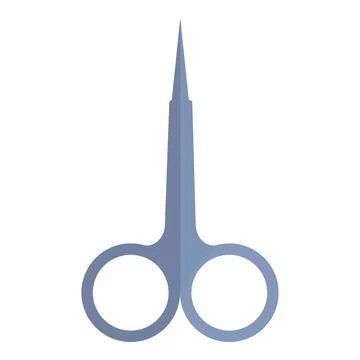 Scissors icon cartoon vector. Eyebrow tattoo Stock Illustration