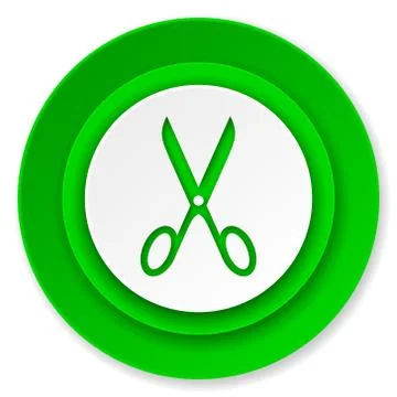 Scissors icon, cut sign. Stock Illustration