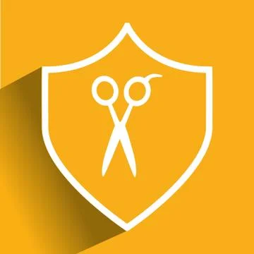 Scissors icon design, vector illustration eps10 graphic Stock Illustration