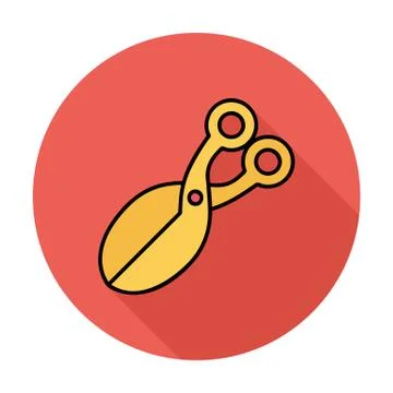 Scissors icon flat icon 스톡 일러스트