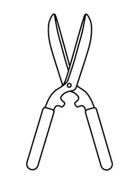 Scissors icon. Gardening design. Vector graphic Stock Illustration